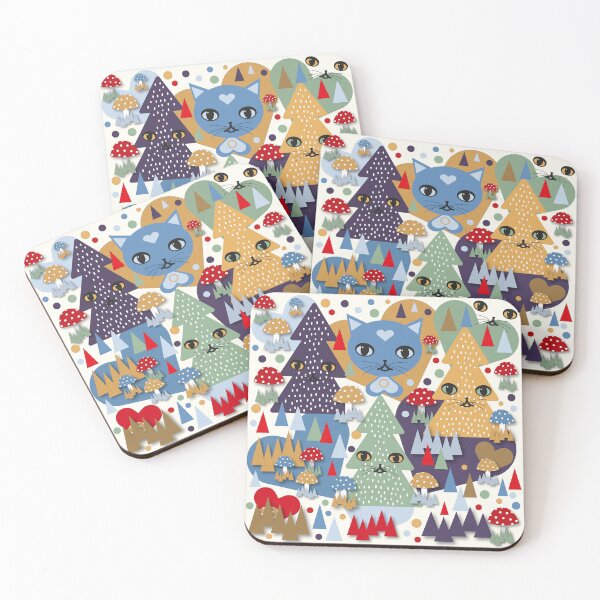Item preview, Magical Forest Blue Cat designed and sold by ZophiaSolaris.