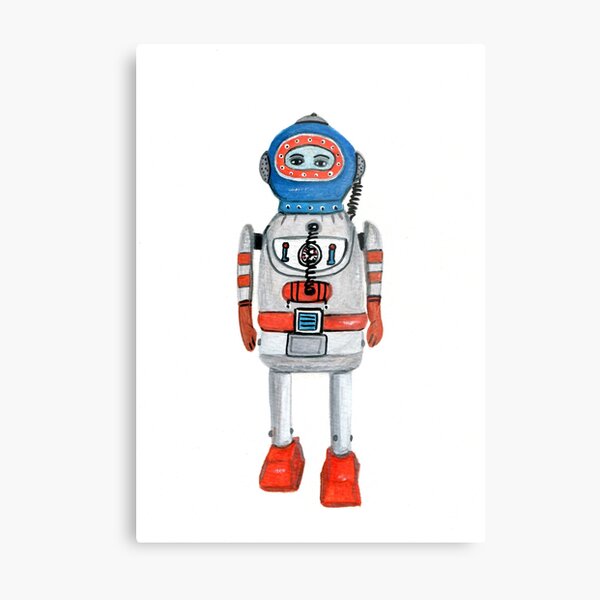 Item preview, Retro Tin Robot No. 3 designed and sold by allybdesign.