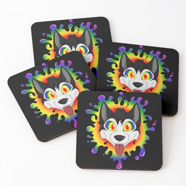 Item preview, Lively LGBTQ+ husky designed and sold by LoonyLeandra.