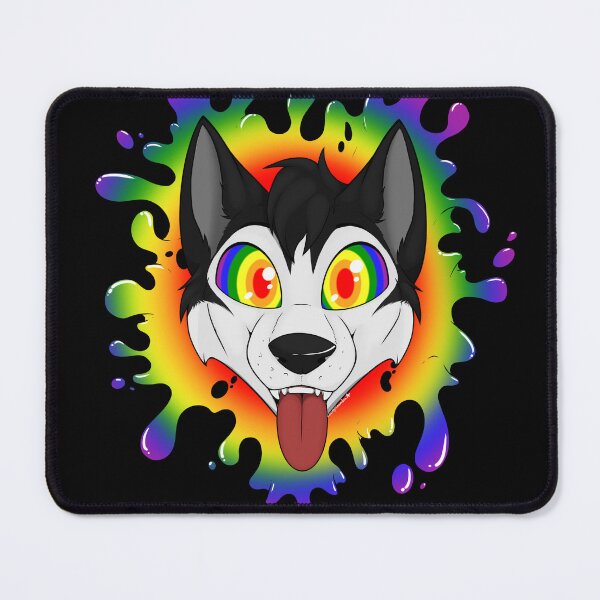 Item preview, Lively LGBTQ+ husky designed and sold by LoonyLeandra.