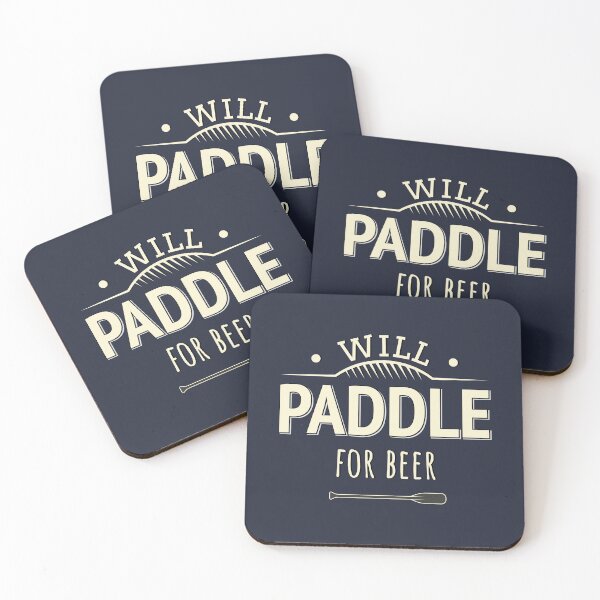 Item preview, Will Paddle For Beer Funny Canoe Kayak Scull Sarcastic Joke designed and sold by artado.