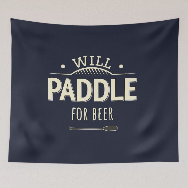 Item preview, Will Paddle For Beer Funny Canoe Kayak Scull Sarcastic Joke designed and sold by artado.