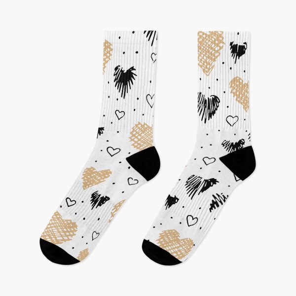 Item preview, Black and gold hearts pattern designed and sold by GoDesign1.