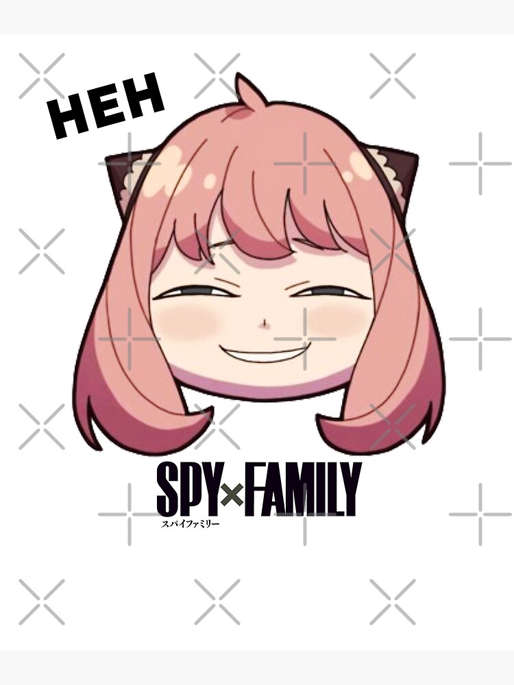 "SPY X FAMILY, Anya Forger, Cute Anya, Anya Heh, Anya Meme Anime" Canvas Print for Sale by