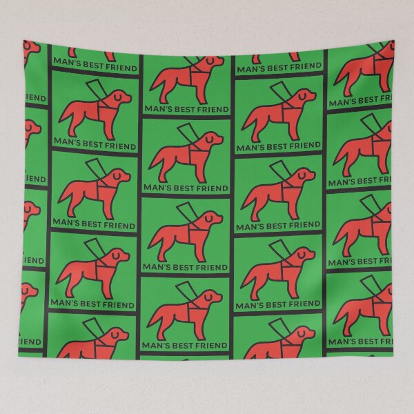 Item preview, Man's Best Friend Green designed and sold by IndeOandM.