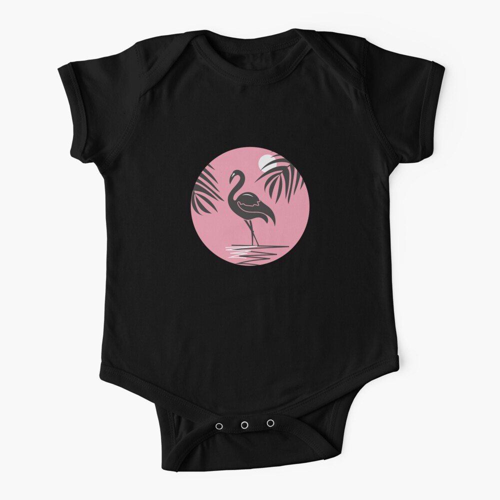 Lustiger Flamingo Babystrampler