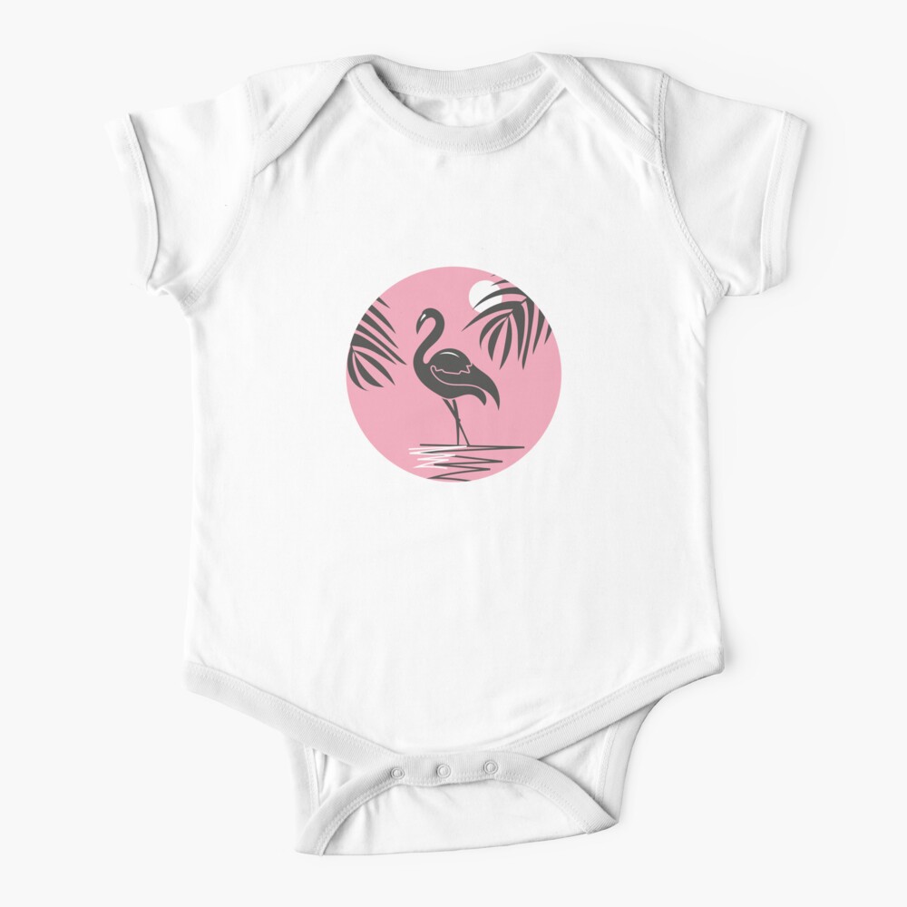 Lustiger Flamingo Babystrampler