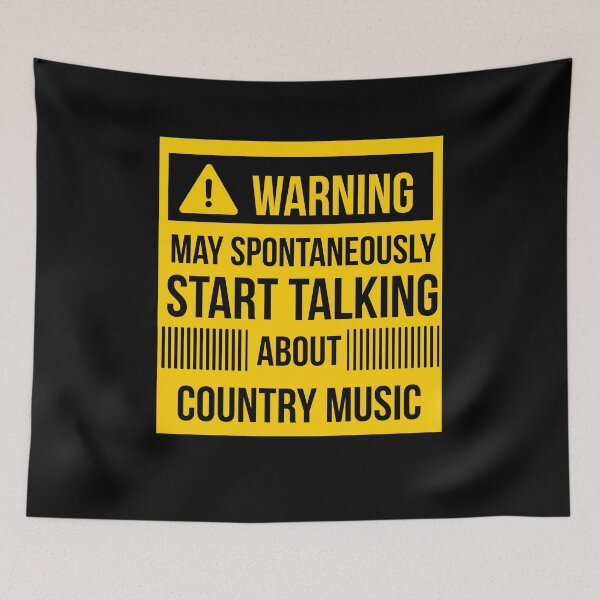 Item preview,  warning may spontaneously talk about country music  designed and sold by celebteyz.