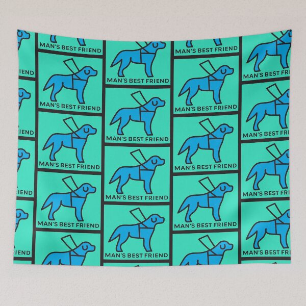 Item preview, Man's Best Friend Blue designed and sold by IndeOandM.