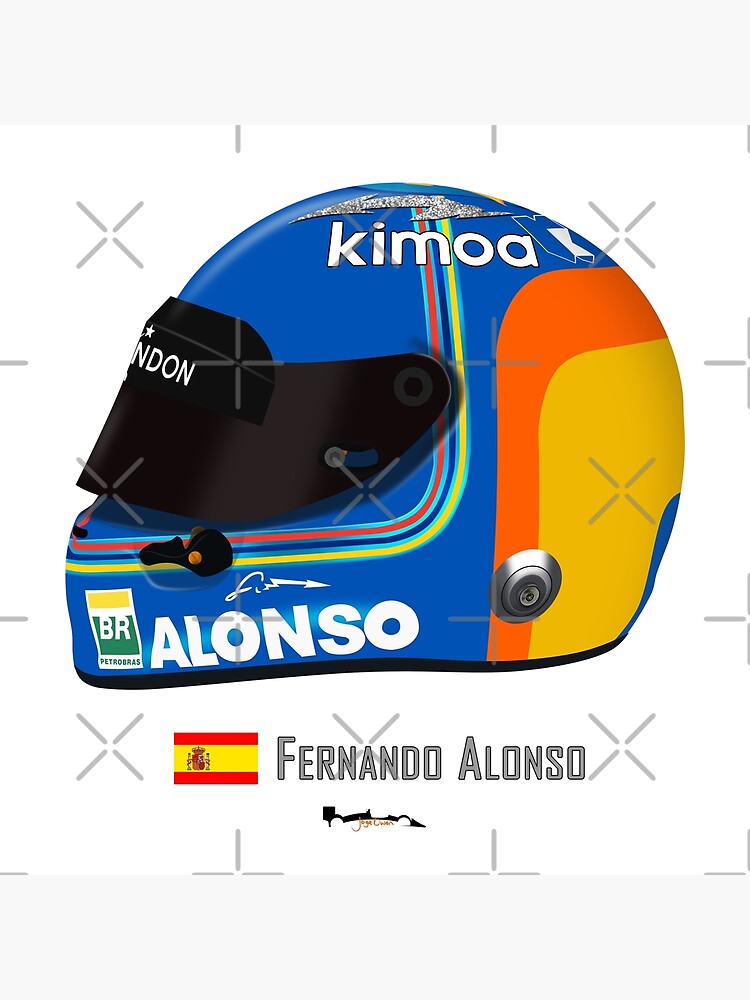 Fernando Alonso Helmet 2018 Abu Dhabi Final by Jage Owen