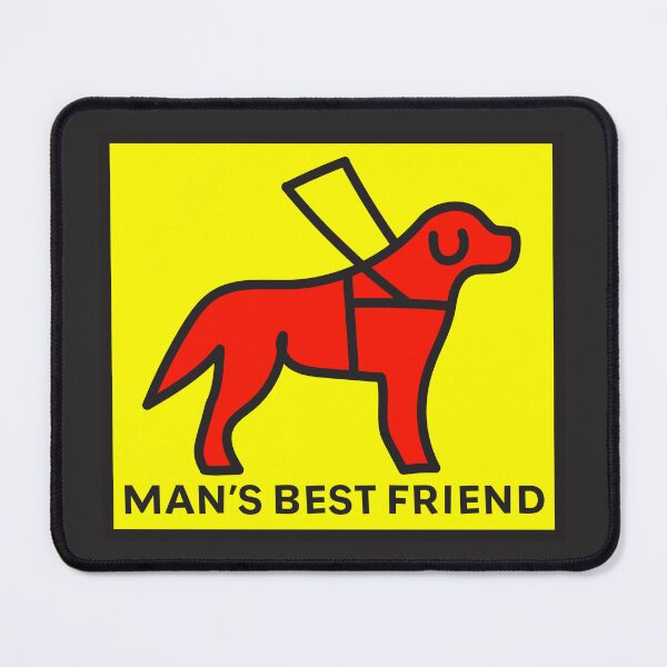 Item preview, Man's Best Friend Yellow designed and sold by IndeOandM.