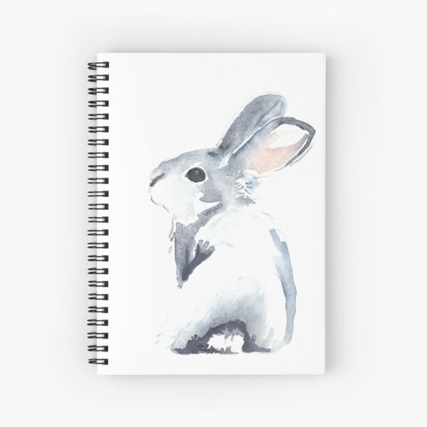 Moon Rabbit I Spiral Notebook