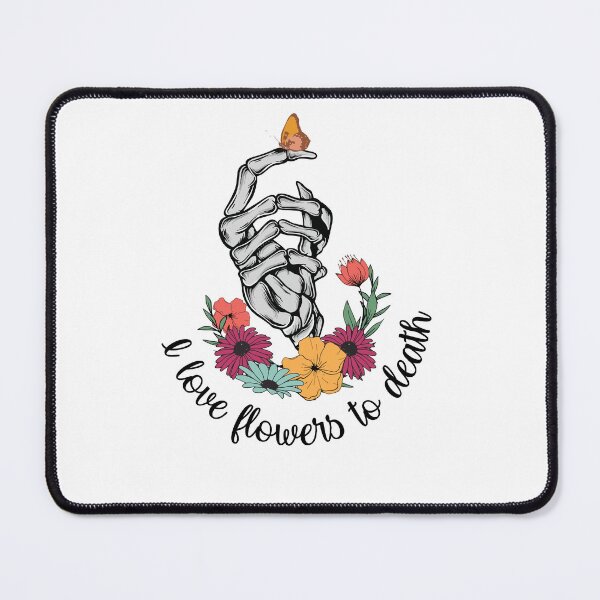Item preview, COLORFUL "ilove flowers to death" quote  sticker gift for wife gift for gilfriend gift for flower lovers for botanists gift for die hard flower lovers  designed and sold by GhostAmine.