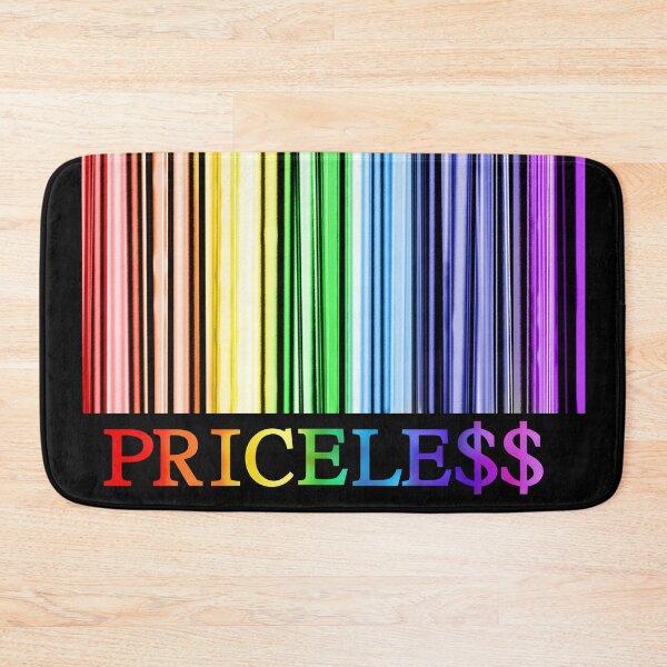 Item preview, Rainbow Pride Priceless Barcode  designed and sold by Deborah Camp.