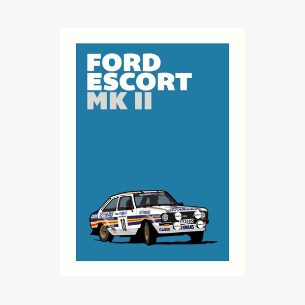 Ford Escort Mark 2 BDA Cosworth Poster Art Print