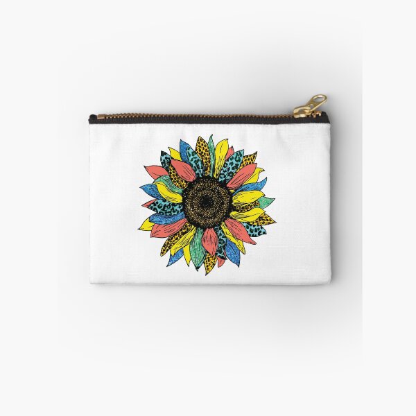 Item preview,  COLORFUL SUNFLOWER WITH LEOPARD PATTER sticker gift for wife gift for gilfriend gift for flower lovers for botanists  designed and sold by GhostAmine.