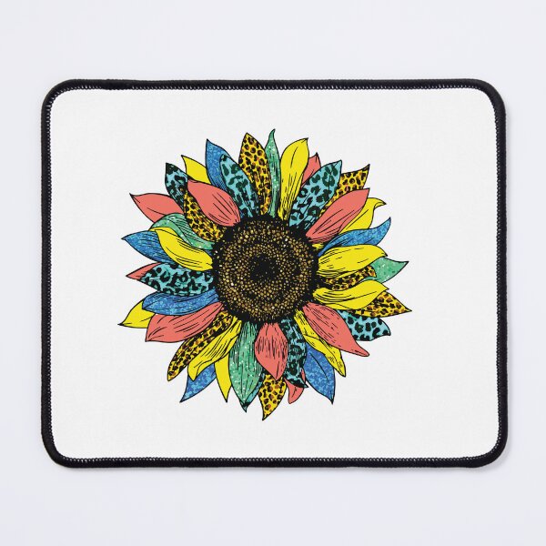 Item preview,  COLORFUL SUNFLOWER WITH LEOPARD PATTER sticker gift for wife gift for gilfriend gift for flower lovers for botanists  designed and sold by GhostAmine.