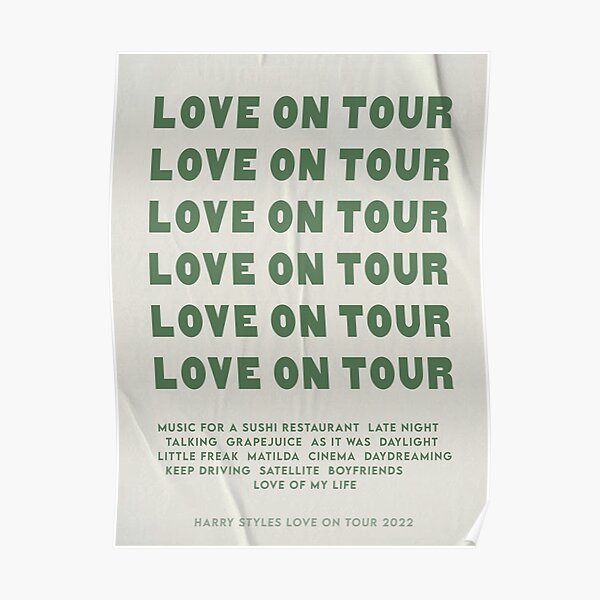 Love On Tour-Tracklist Poster