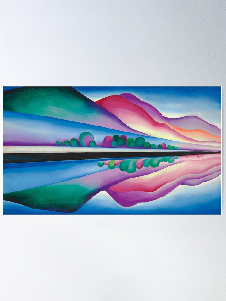 ia O&#39;Keeffe Lake e 1922 希少ポスター Georgia O'Keeffe Lake George 1922 希少ポスター