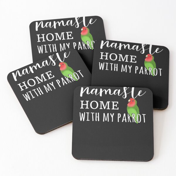 Item preview, Namaste Home with my Parrot, Birb Memes Red Green Lovebird designed and sold by siraknkorkw.