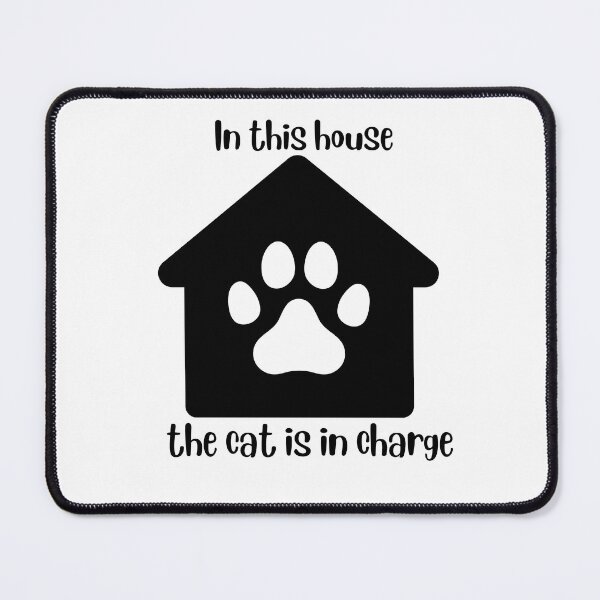 Item preview, In this house the cat is in charge - black print designed and sold by razaldo.