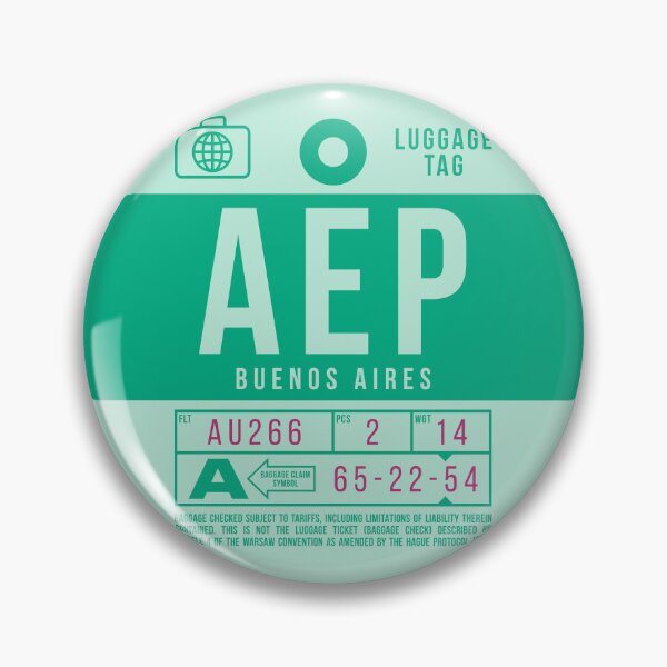 Item preview, Luggage Tag B - AEP Buenos Aires Argentina designed and sold by VoodooCircus.