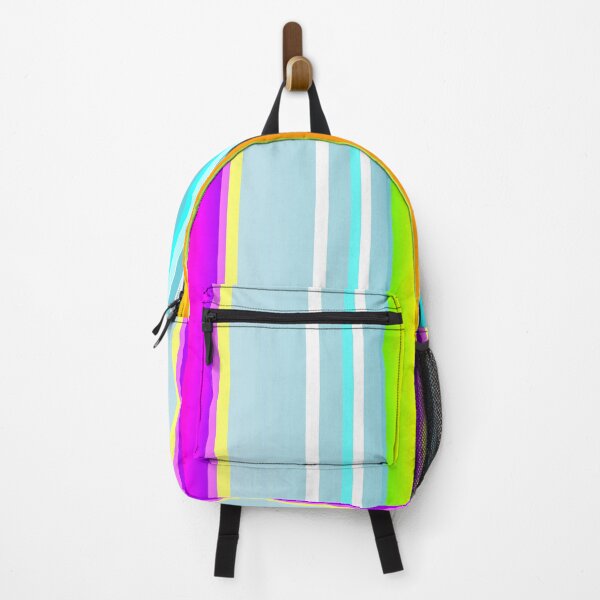Item preview, soft blue yellow and violet vertical stripes designed and sold by lausn.