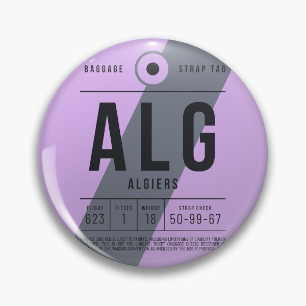 Item preview, Luggage Tag E - ALG Algiers Algeria designed and sold by VoodooCircus.