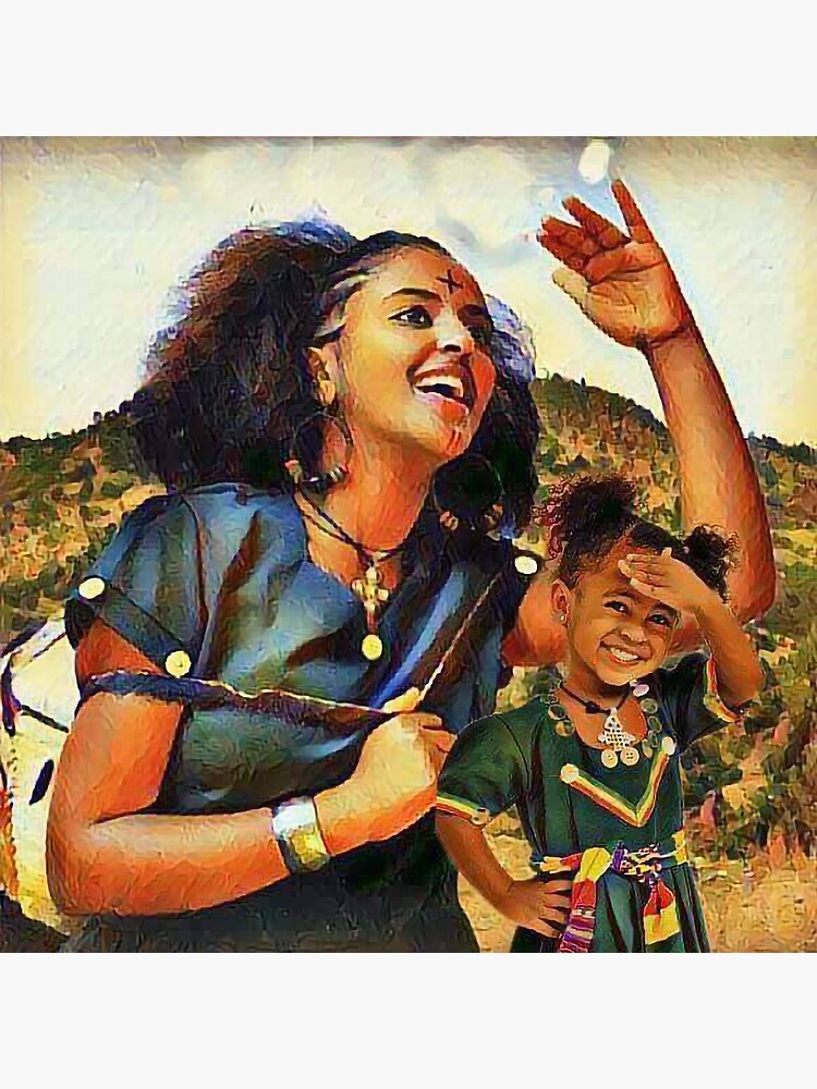 "Ethiopian PaintingKonjo Ethiopian" Poster for Sale by HaGeez Redbubble