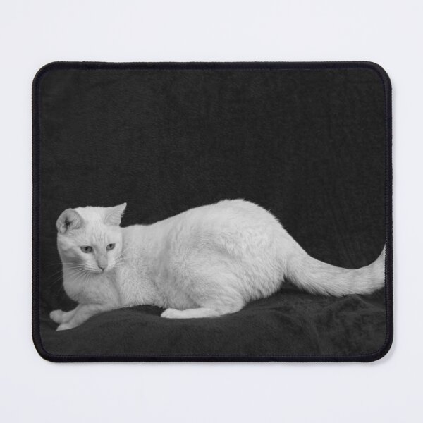 Item preview, Red Point Siamese Cat on Blue Blanket BW designed and sold by Elisabeth Lucas.