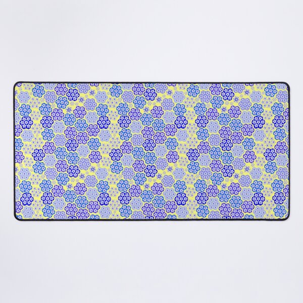 Artikelvorschau, Blue Melliflowery on Yellow Repeat 5748 entworfen und verkauft von Art in My Loft.