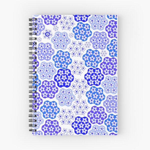 Artikelvorschau, Blue Melliflowery on White Repeat 5748 entworfen und verkauft von Art in My Loft.