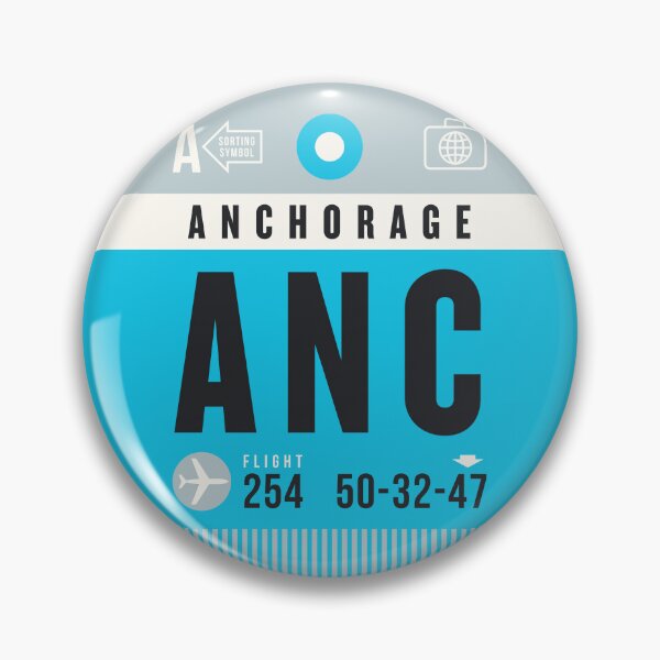 Item preview, Luggage Tag A - ANC Anchorage Alaska USA designed and sold by VoodooCircus.