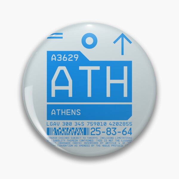 Item preview, Luggage Tag C - ATH Athens Greece designed and sold by VoodooCircus.