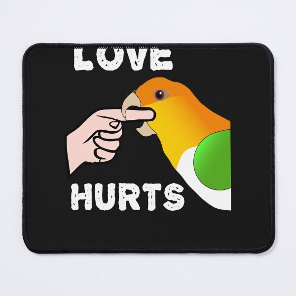 Item preview, White Bellied Caique Parrot Love Hurts Long Sleeve designed and sold by fleuryloetier.