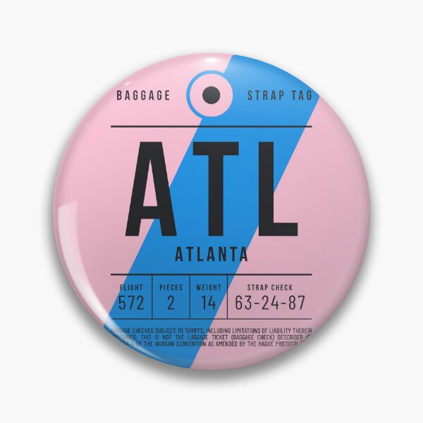 Item preview, Luggage Tag E - ATL Atlanta USA designed and sold by VoodooCircus.