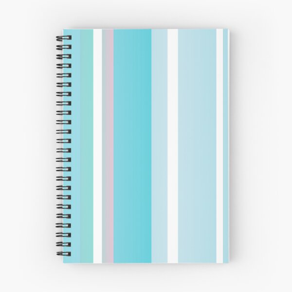 Item preview, Soft blue and white vertical striped designed and sold by lausn.