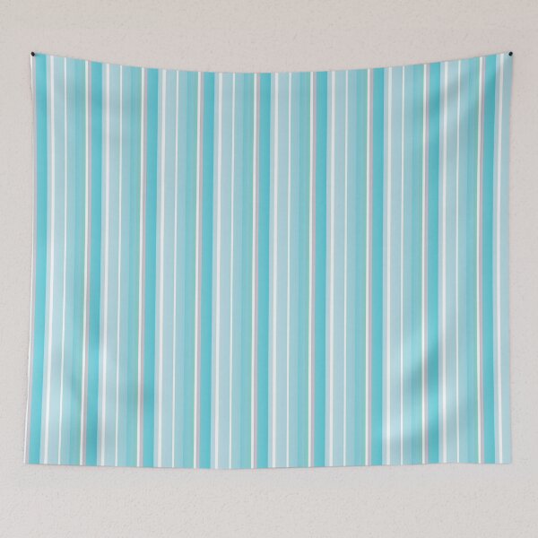 Item preview, Soft blue and white vertical striped designed and sold by lausn.