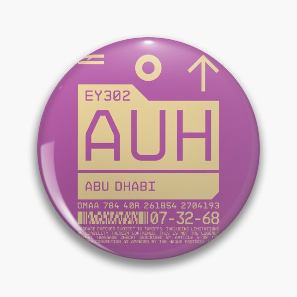 Artikelvorschau, Luggage Tag C - AUH Abu Dhabi UAE entworfen und verkauft von VoodooCircus.