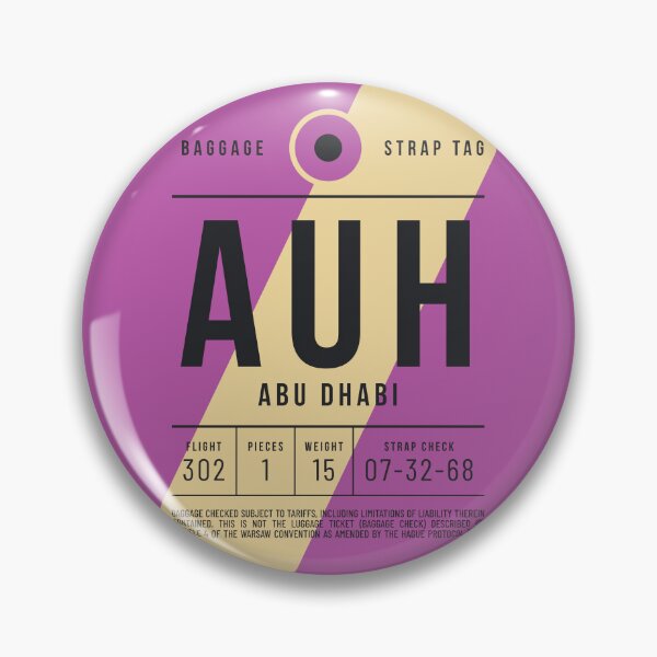 Item preview, Luggage Tag E - AUH Abu Dhabi UAE designed and sold by VoodooCircus.