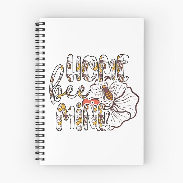Item preview, colorful quote "home bee mine" Flowers and bees pun sticker gift for wife gift for gilfriend gift for flower lovers for bee lovers designed and sold by GhostAmine.
