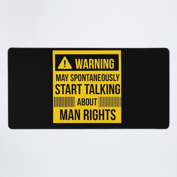 Item preview, warning may spontaneously talk about man rights designed and sold by celebteyz.