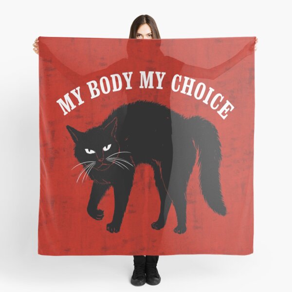 My Choice Red Background Scarf
