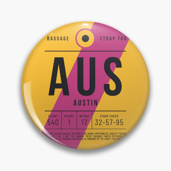 Item preview, Luggage Tag E - AUS Austin USA designed and sold by VoodooCircus.