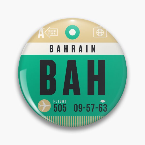 Artikelvorschau, Luggage Tag A - BAH Bahrain entworfen und verkauft von VoodooCircus.