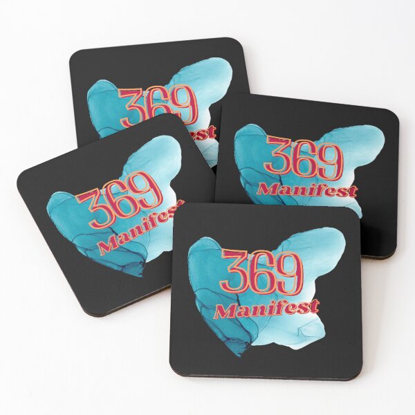 Item preview,  Tesla magic manifesting numbers in turquoise and brick red designed and sold by Mary Egan.