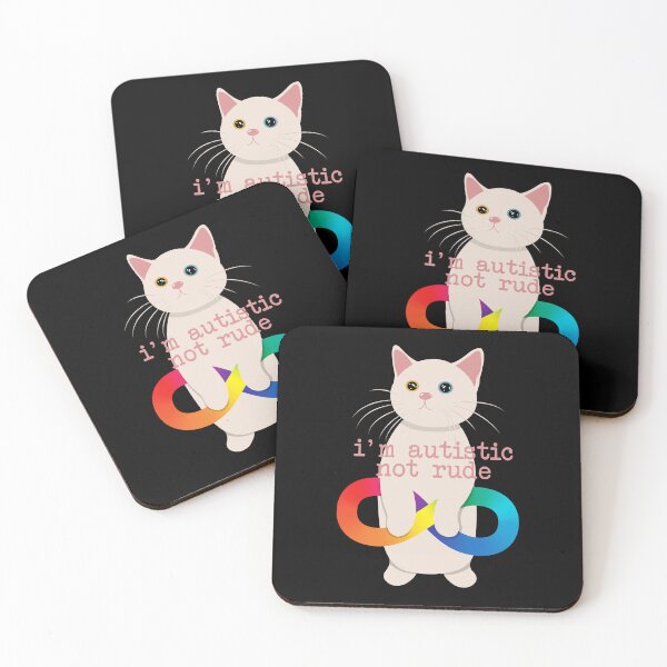 Item preview, Cute Kitty With Autism Infinity Symbol designed and sold by Luan Huynh.