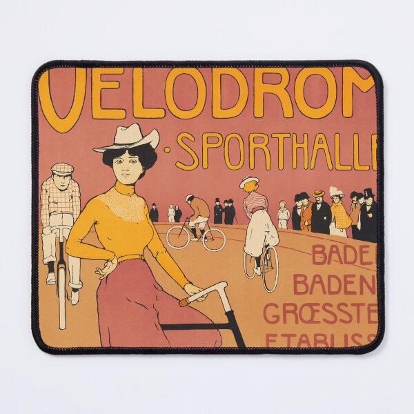 Item preview, VELODROM SPORTHALLE Karl Vogel Co Old Bicycle Cycles Poster designed and sold by retroposters.