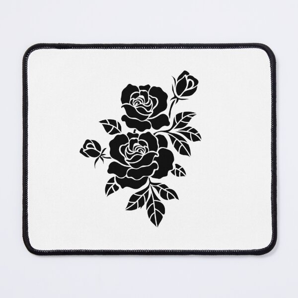 Item preview, Black and white Flower sticker gift for wife gift for gilfriend gift for flower lovers for botanists for tatto lovers  designed and sold by GhostAmine.