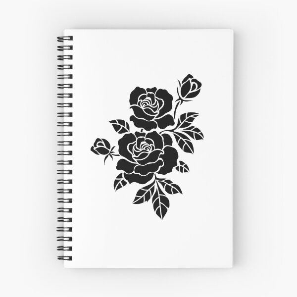 Item preview, Black and white Flower sticker gift for wife gift for gilfriend gift for flower lovers for botanists for tatto lovers  designed and sold by GhostAmine.
